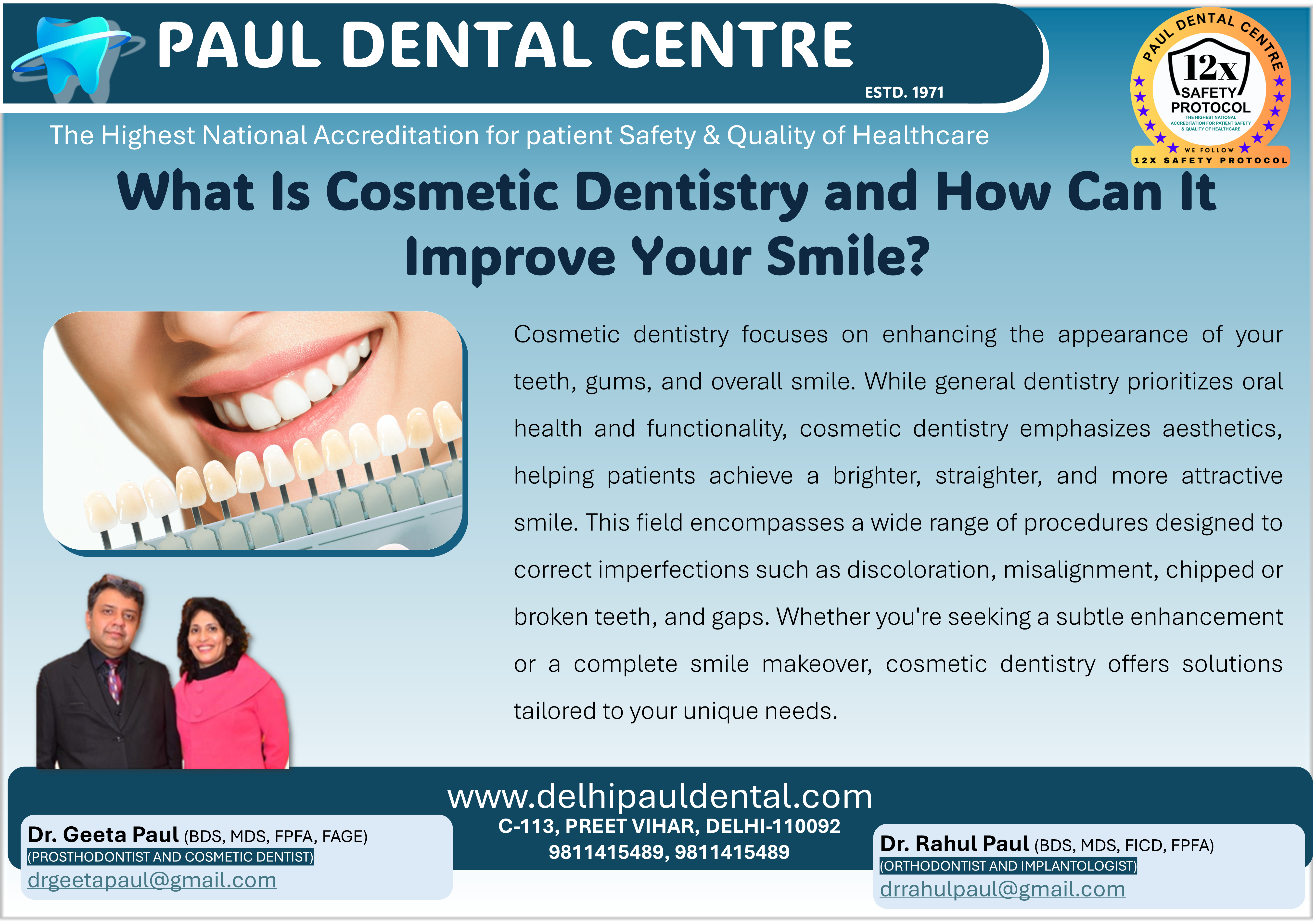 Cosmetic Dentistry – Paul Dental Center